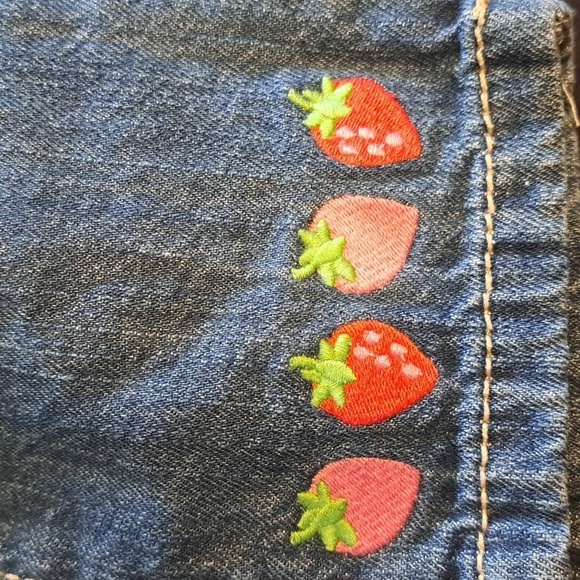 Gymboree soft jean girls 6-12 months pants, Strawberry Sweetheart line - Picture 4 of 4